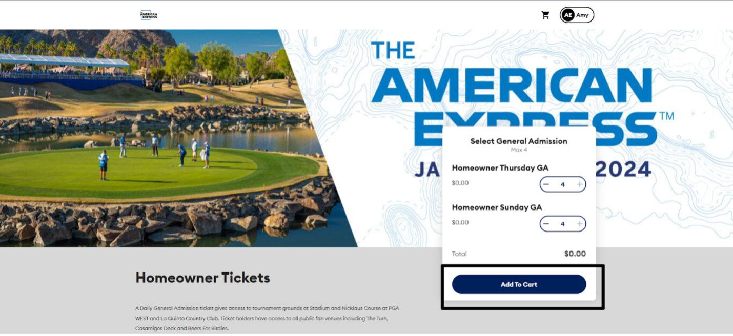 PGA WEST THE AMERICAN EXPRESS