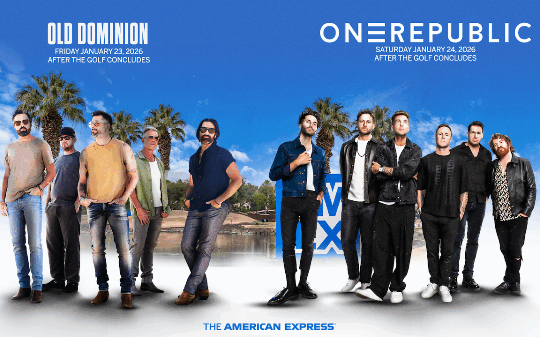 GRAMMY NOMINATED ARTISTS OLD DOMINION AND ONEREPUBLIC TO HEADLINE THE 2026 AMERICAN EXPRESS® CONCERT SERIES,  SLATED FOR JANUARY 23rd-24th AT PGA WEST